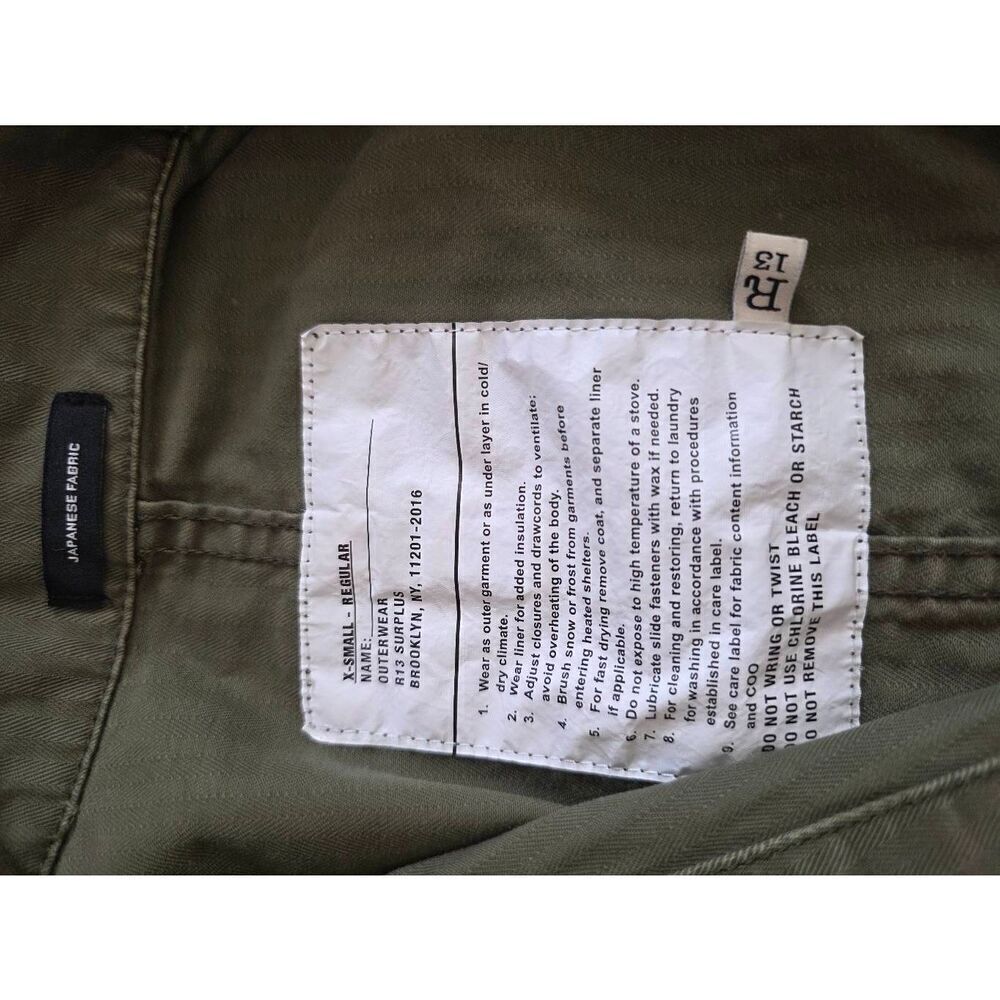 R13 Surplus Romper - Olive XS $1096 - Picture 10 of 12